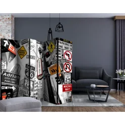 Rumsavdelare Arkiio New York Signs II 225x172 cm