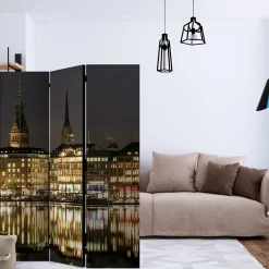Rumsavdelare Arkiio Night In Hamburg 135x172 cm