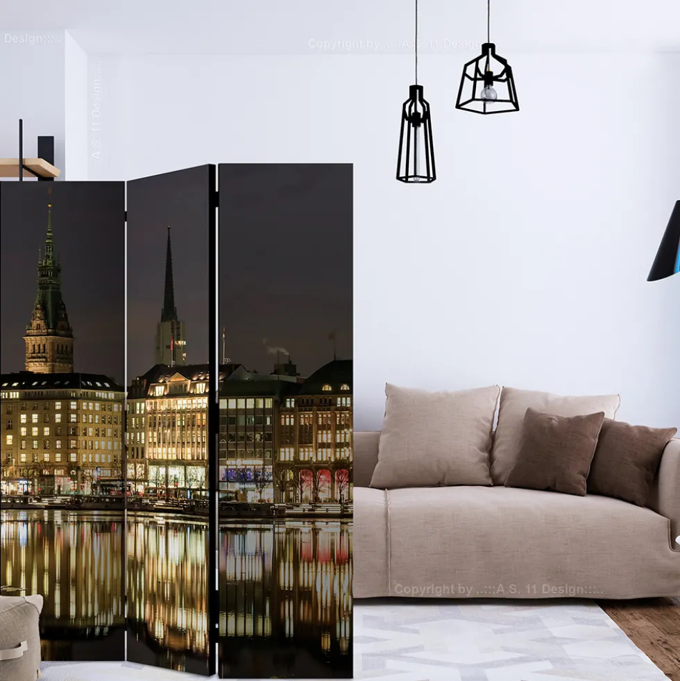 Rumsavdelare Arkiio Night In Hamburg 135x172 cm