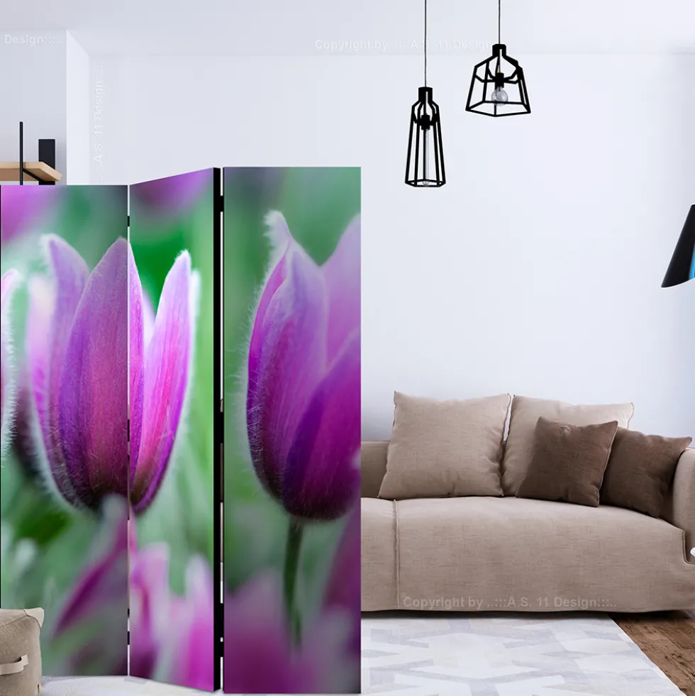 Rumsavdelare Arkiio Purple Spring Tulips 135x172 cm