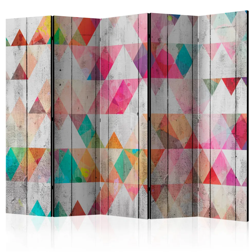 Rumsavdelare Arkiio Rainbow Triangles II 225x172 cm