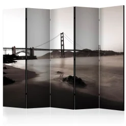 Rumsavdelare Arkiio San Francisco Golden Gate Bridge in Black and White II 225x172 cm
