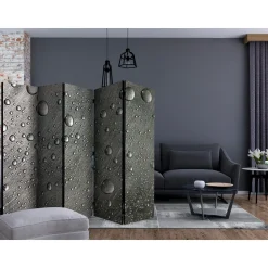 Rumsavdelare Arkiio Steel Surface with Water Drops II 225x172 cm