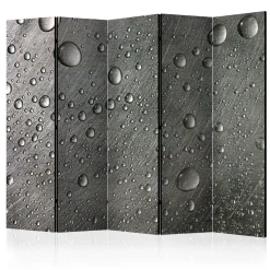 Rumsavdelare Arkiio Steel Surface with Water Drops II 225x172 cm