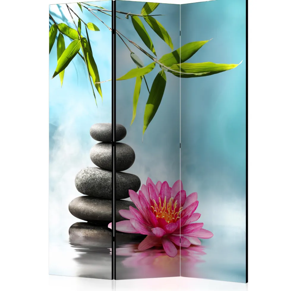 Rumsavdelare Arkiio Water Lily And Zen Stones 135x172 cm