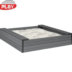 Sandlåda Nordic Play Cm Med Nät & 200 kg Sand