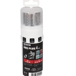SDS Plus set Tecos 4-skär 5-12 mm
