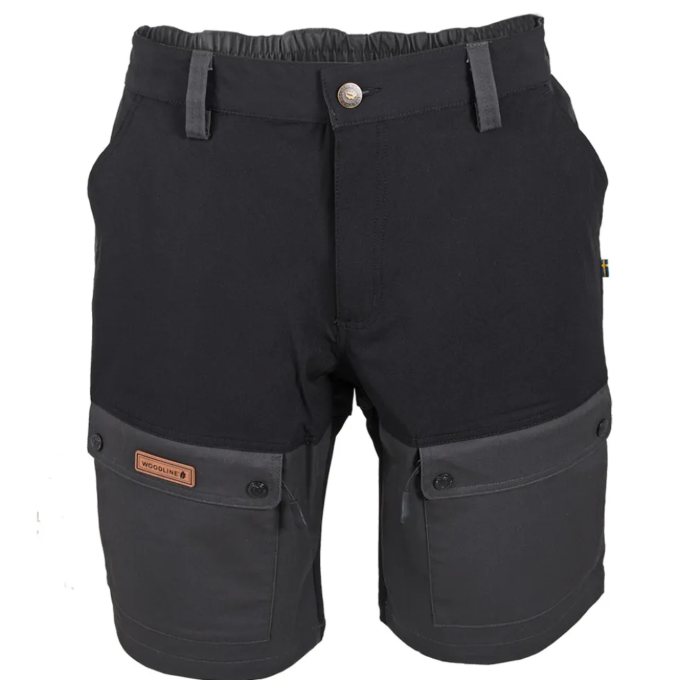 Shorts Woodline Boksund Svart/Grå
