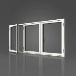 Sidohängt Fönster Elitfönster Original Aluminium 3-Luft