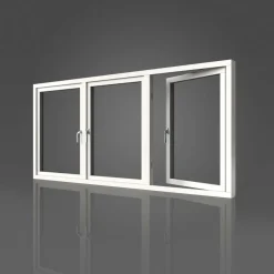Sidohängt Fönster Elitfönster Original Aluminium 3-Luft