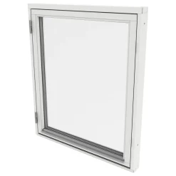 Sidohängt Fönster Outline 3-Glas Trä