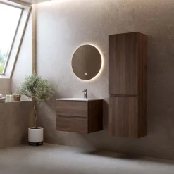 Sidoskåp Bathlife Eufori Valnöt