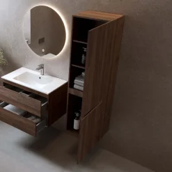 Sidoskåp Bathlife Eufori Valnöt