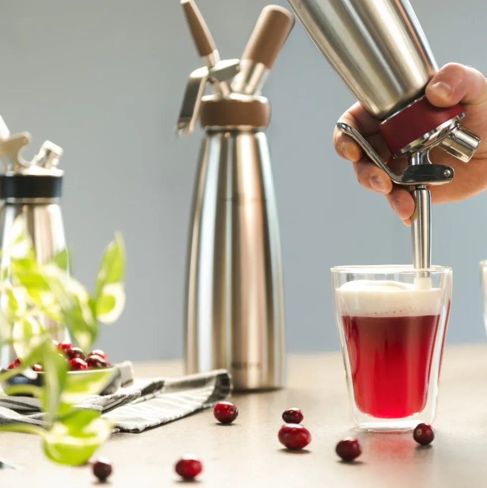 Sifon iSi Nitro Whip Stål 1L för Nitrokaffe, Te & Cocktails