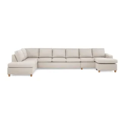 6-sitssoffa Basic Home Crazy U-formad med Divan och Schäslong XXL 407 cm