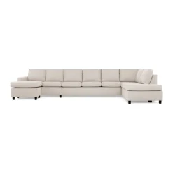 6-sitssoffa Basic Home Crazy U-formad med Divan och Schäslong XXL 407 cm