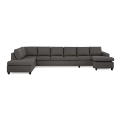 6-sitssoffa Basic Home Crazy U-formad med Divan och Schäslong XXL 407 cm