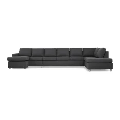 6-sitssoffa Basic Home Crazy U-formad med Divan och Schäslong XXL 407 cm