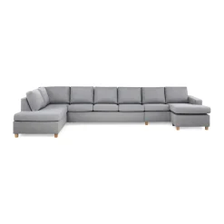 6-sitssoffa Basic Home Crazy U-formad med Divan och Schäslong XXL 407 cm