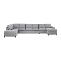 6-sitssoffa Basic Home Crazy U-formad med Divan och Schäslong XXL 407 cm