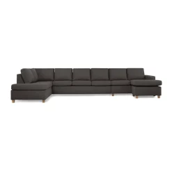 6-sitssoffa Basic Home Crazy U-formad med Divan och Schäslong XXL 407 cm