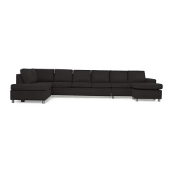 6-sitssoffa Basic Home Crazy U-formad med Divan och Schäslong XXL 407 cm