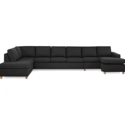 6-sitssoffa Basic Home Crazy U-formad med Divan och Schäslong XXL 407 cm