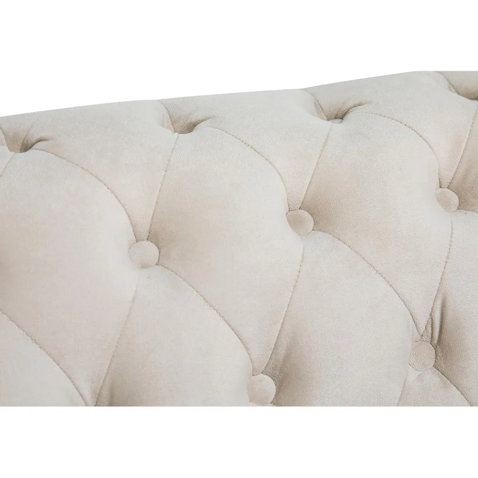 2-sitssoffa Manor House Chesterfield Deluxe SammetBeige