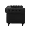 3-sitssoffa Scandinavian Choice Chesterfield NeoSvart