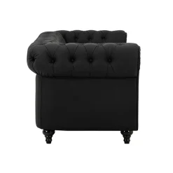 3-sitssoffa Scandinavian Choice Chesterfield NeoSvart