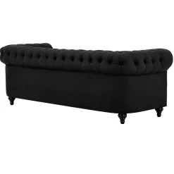 3-sitssoffa Scandinavian Choice Chesterfield NeoSvart