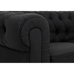 3-sitssoffa Scandinavian Choice Chesterfield NeoSvart