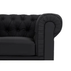 3-sitssoffa Scandinavian Choice Chesterfield NeoSvart