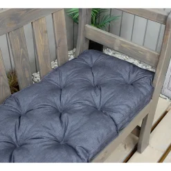 Sittdyna Baltic Garden Rosenborg 130cm Svart Polyester/Bomull för Trädgårdssoffa