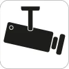 Självhäftande Symbol Habo Videoövervakning