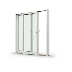 Skjutdörr NorDan Svanenmärkt NTech Aluminium 2-Delad