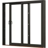 Skjutdörr NorDan Svanenmärkt NTech Aluminium 2-Delad BlackLine Svart