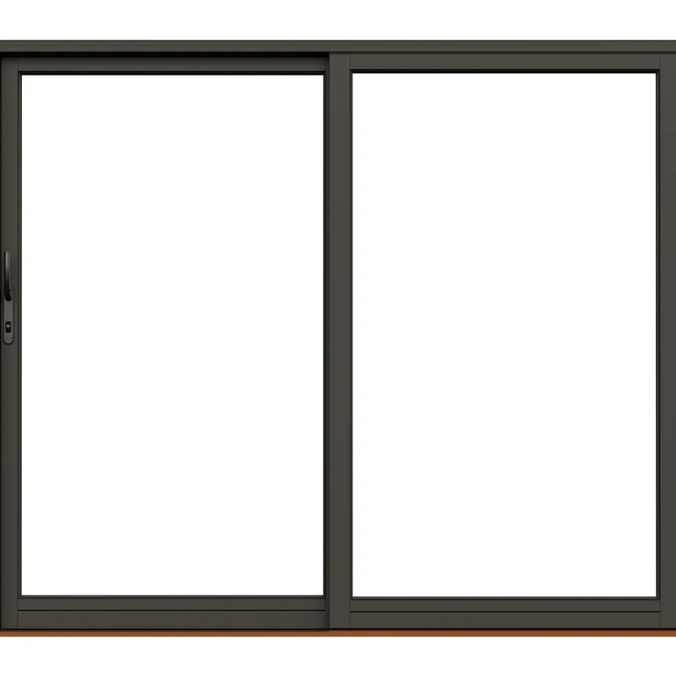 Skjutdörr NorDan Svanenmärkt NTech Aluminium 2-Delad BlackLine Svart