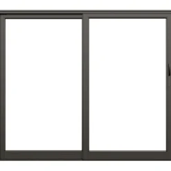 Skjutdörr NorDan Svanenmärkt NTech Aluminium 2-Delad BlackLine Svart