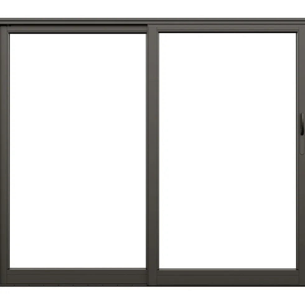 Skjutdörr NorDan Svanenmärkt NTech Aluminium 2-Delad BlackLine Svart