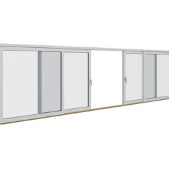 Skjutpartier Elitfönster Aluminium 4-delad