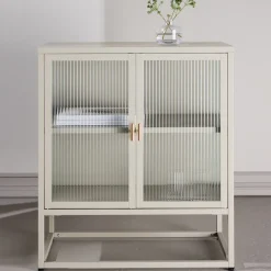 Skåp Venture Home Garis med Glasdörrar