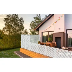 Skärm Palmako Line 180x170 cmVit