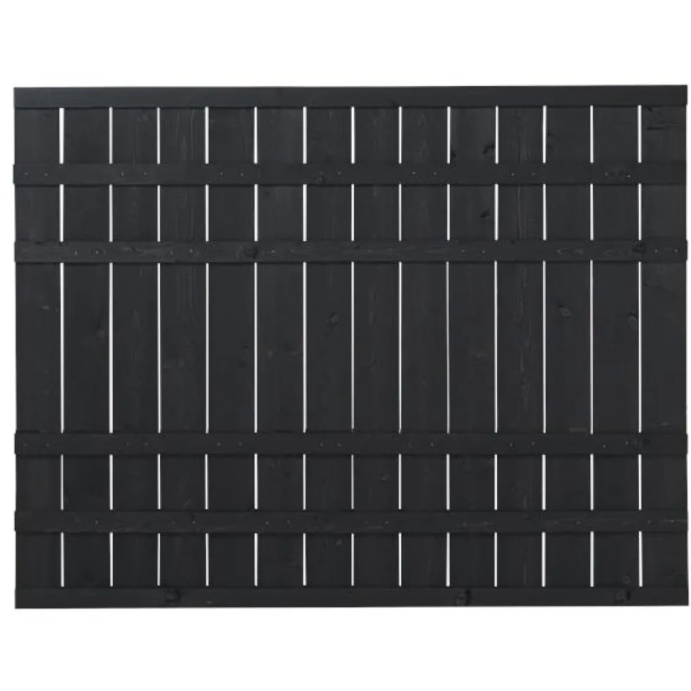 Skärm PLUS Rustik 180x138 cm Svart