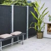 Skärm PLUS Trend 115x170 cm Svart