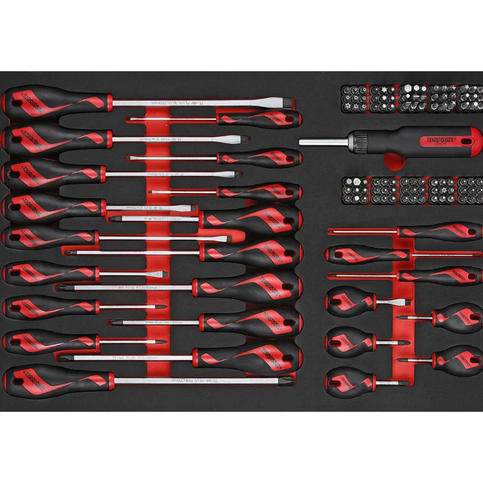Skruvmejsel/bitssats 122 delar Teng Tools TTEMD122N