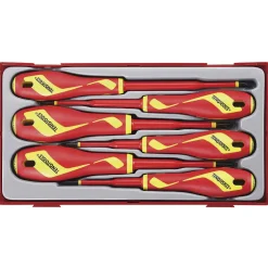 Skruvmejselsats 6 delar för 1000 volt Teng Tools TTV706N