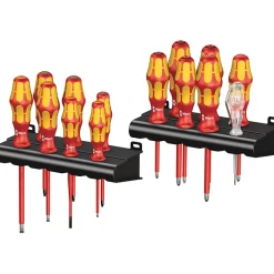 Skruvmejselsats Wera 14 Delar+ 2Rack Kraftform Bigpack 100Vde