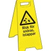 Skylt Systemtext Risk För Snöras Istapp 300x620 mm Plast