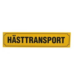 Skylt V-Plast Hästtransport 90x20 cm